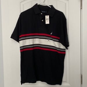Nautical Polo Mens Shirt Size Medium